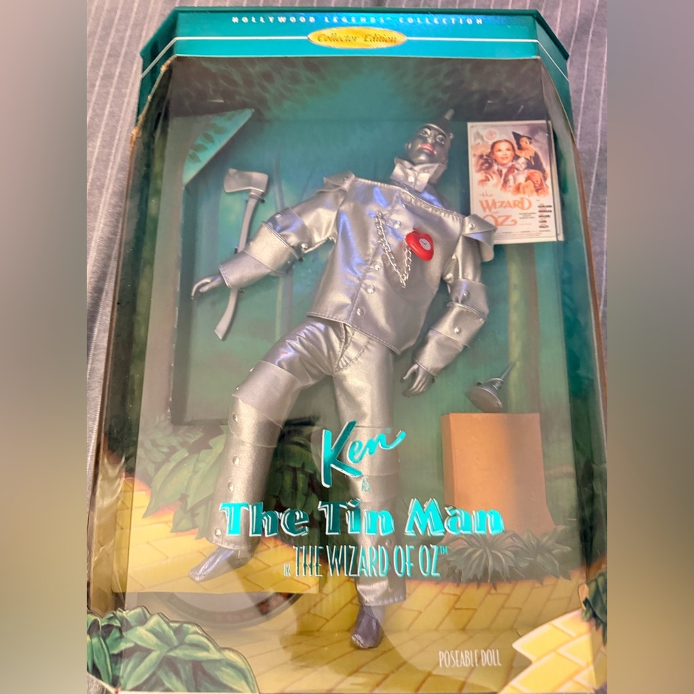 Mattel Ken The Tin Man Doll - Silver and Red